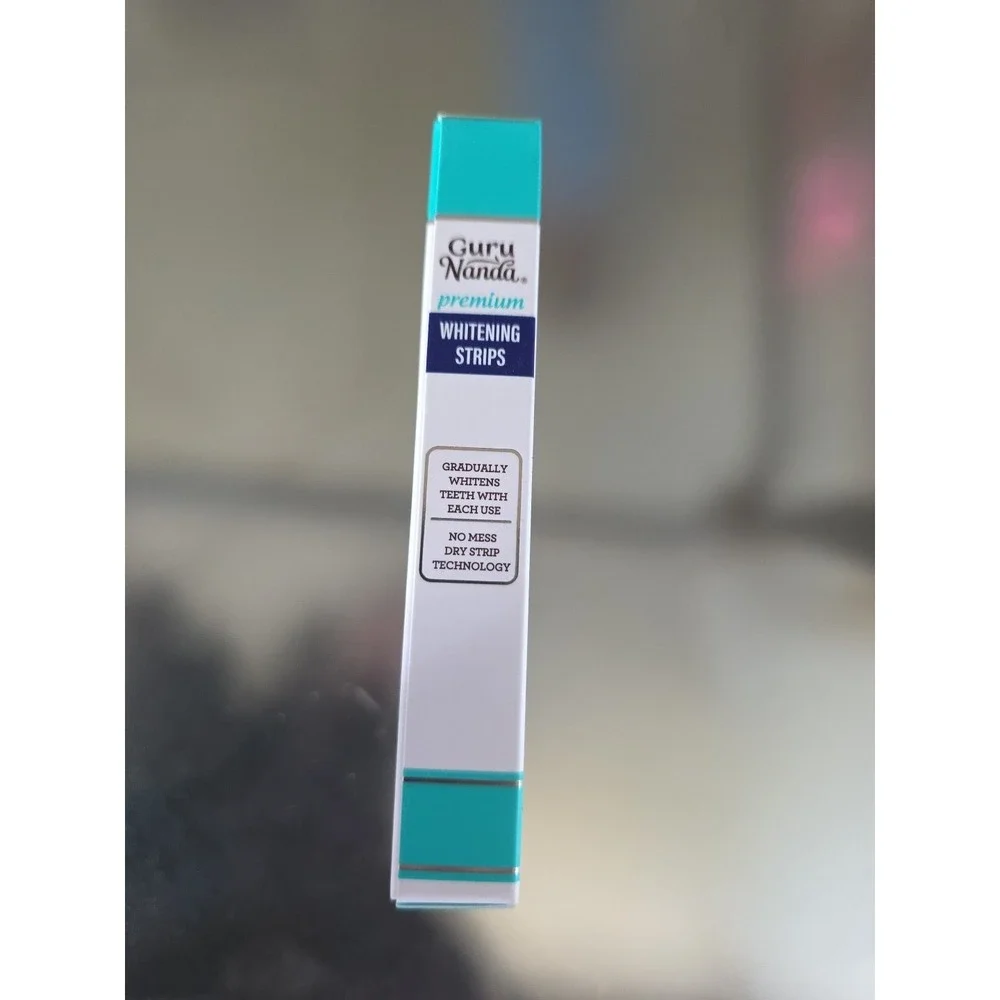 Guru Nanda Teeth Whitening Strips - 7-Day Treatment with‎ Non-Slip Dry Strips